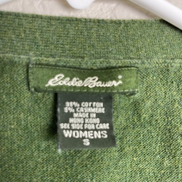 Eddie Bauer Green Cardigan Sweater - Picture 3 of 3